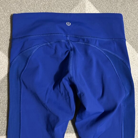 🤩EUC🤩 Lululemon Wunder Under Blue Athletic Leggings Women's Size 4 - Picture 8 of 12